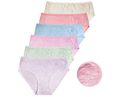 Dámské jednobarevné kalhotky ROSE RZ1013- 3 ks v balení