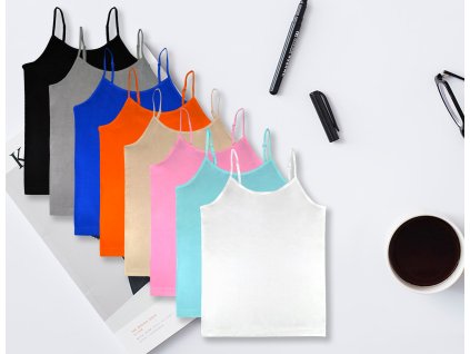 Dámské klasické jednobarevné tílko 7200