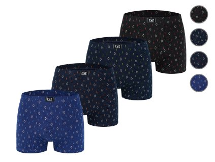 Boxerky velké velikosti XL-5XL G555690D - 4ks v balení