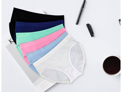 Bezešvé bambusové kalhotky 6692 - 3 ks v balení