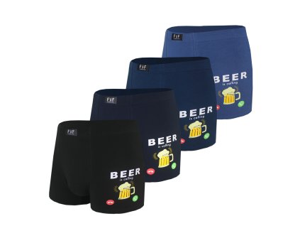 Bavlněné boxerky PIVO G5216 - 4 ks v balení