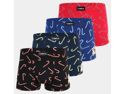 Panské bavlněné boxerky CANDY G595 4ks v balení