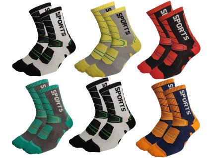 Dámské sportovní ponožky SPORTS S6205 6páry