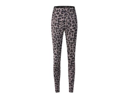 Dámské zateplené legíny s leopardím vzorem F5002A