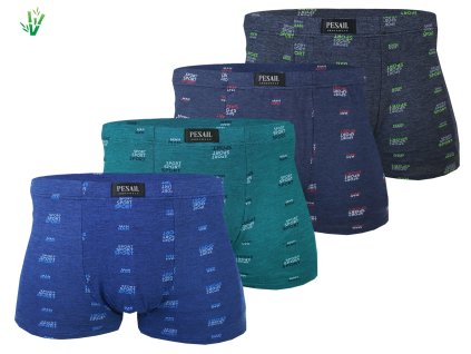 PESAIL Pánské boxerky SPORT M6672 4ks v balení