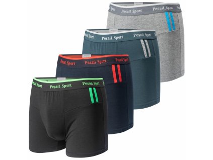 PESAIL Pánské boxerky T0240 4ks v balení