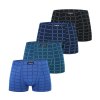 Pánské kostkované boxerky M6748 4ks v balení