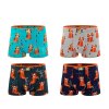 Teen bavlněné boxerky Kočky ZQ5002 4ks v balení