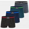 Pánské bavlněné boxerky PRUHY G5115A - 4 ks v balení