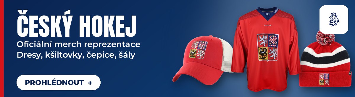 Český hokej – Oficiální merch reprezentace, Dresy, kšiltovky, čepice, šály