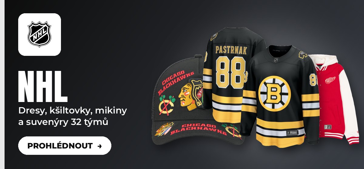 NHL – Dresy, kšiltovky, mikiny a suvenýry 32 týmů