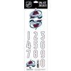 Samolepky na helmu Colorado Avalanche NHL Decals Burgundy