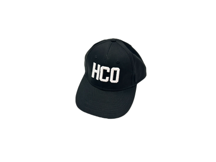 Dětská kšiltovka černá, bílé HCO