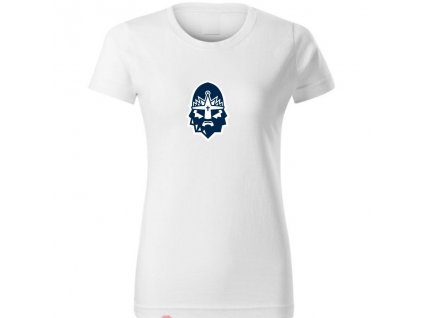 00 Dámské tričko RYTÍŘI 21 S LOGEM bílé (Velikost vel. S)