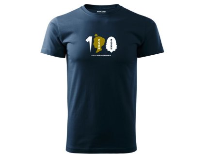 0 Tričko STO LET KLADENSKÉHO HOKEJE navy (Velikost vel. S)