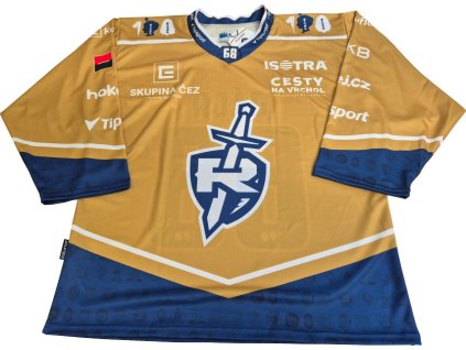 0 Dres RYTÍŘI KLADNO 2024-25 fans ZLATÝ (Velikost vel. S)