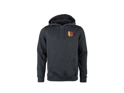 Mikina bavlna BY011 šedá subli twill patch malý