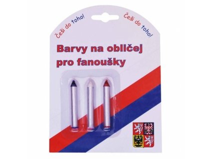 Fanouškovské barvy na obličej - Česko