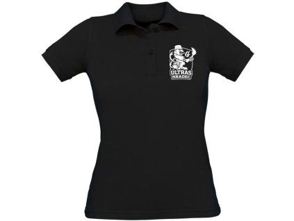 DÁMSKÁ POLOKOŠILE - UH / černobílé logo / černá