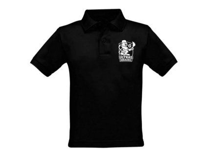 DĚTSKÁ POLOKOŠILE - UH / černobílé logo / černá