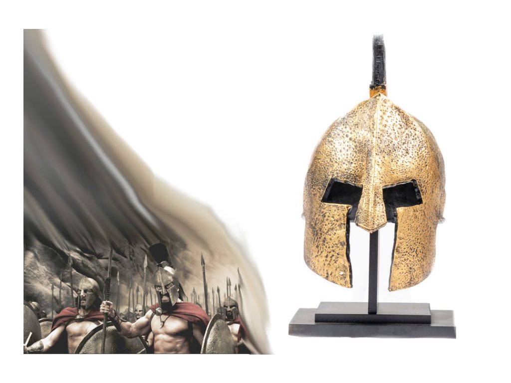 10632 detailni spartska helma spartan warrior pryskyrice hq