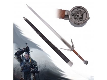 10467 witcher zaklinacsky stribrny mec geralt of rivia replika