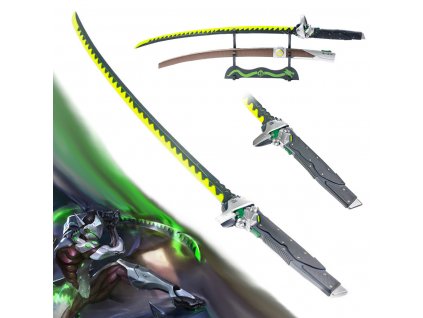 10596 draci katana genji shimada dragon sword svitici cepel