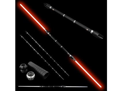 11853 svetelny doublesaber kopija the force unleashed plne kontaktne multi color 2 ks