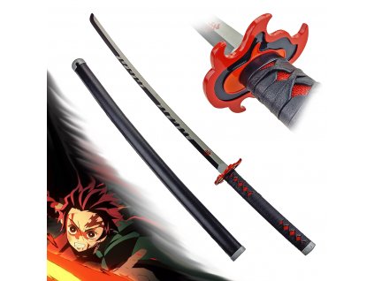 12747 ninchirin katana tanjiro kamado flame sword demon slayer