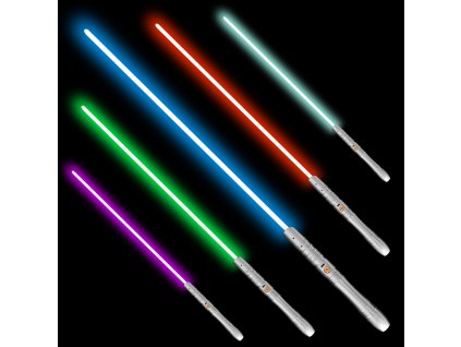 13809 svetelny mec jedi in training light plne kontaktni silver multicolour