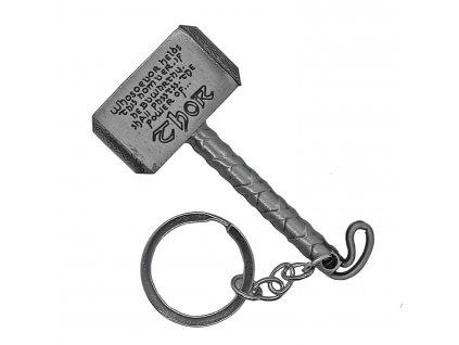 14172 klucenka mjolnir silver privesok na kluce celokov thor avengers