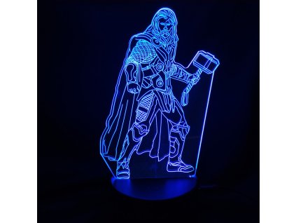 18547 3d akrylova stolni lampicka almighty thor marvel