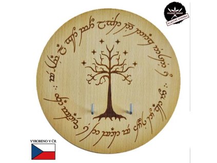 18906 drevena plaketa bily strom gondoru pan prstenu