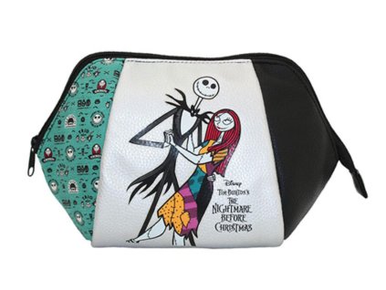 Trojfarebná toaletná taštička - Nightmare before Christmas - Jack & Sally