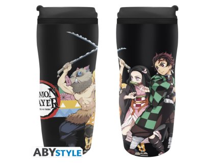 DEMON SLAYER - Cestovný hrnček "Characters Strip Patterns"