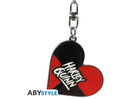 DC COMICS - Keychain - Heart Srdce Harley Quinn