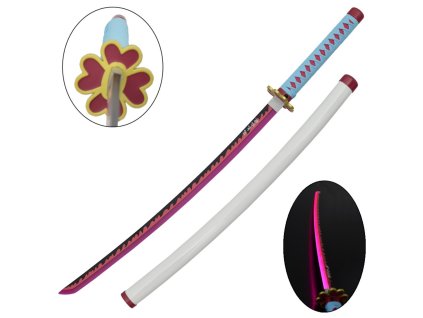 LED svietiaca katana Mitsuri Kanroji - replika Demon Slayer