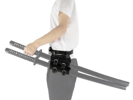 Záves na 2 meče/katany ''THREE SWORDS STYLE'' s opaskom