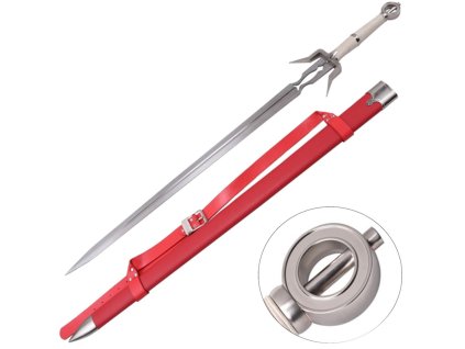 Červený ozdobný meč Ciri Zireael Witcher Zaklínač - Replika