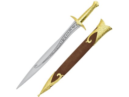 Zlatá Bambusová dýka Pungolo Frodo - tupá replika Pán Prsteňov