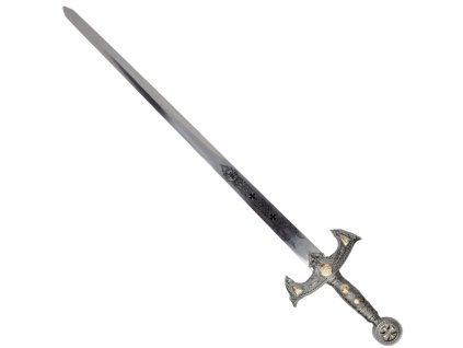 Okrasný templársky meč Križiak - tupá replika