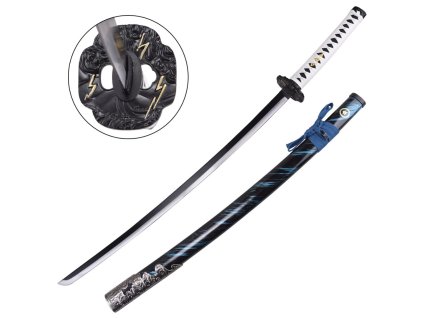 Výstavná katana Modrý Sakai Jina  - tupá replika Ghost of Tsushima