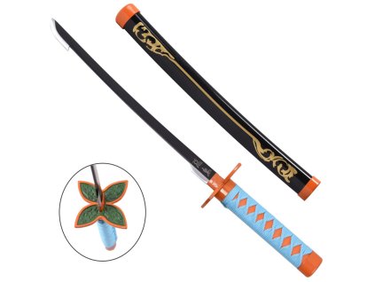 Elegantná čierna replika mini tanto Shinobu Kochou - Demon Slayer