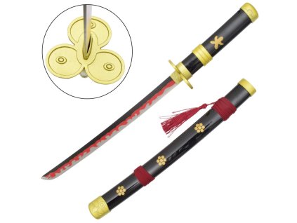 Mini replika legendárnej katany Enma - One Piece Roronoa Zoro čierna