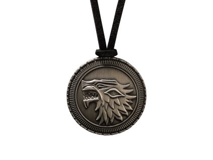 Amulet Game of Thrones - znak Stark