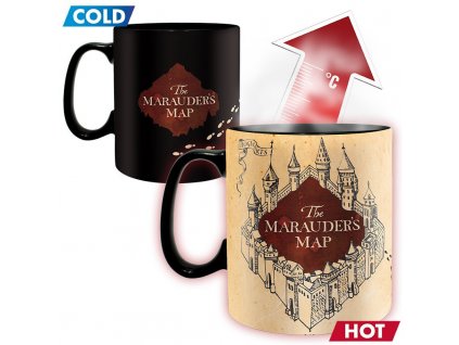 harry potter mug heat change 460 ml marauder with box x2