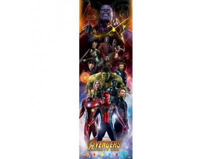 plakat na dvere avengers infinity war postavy01