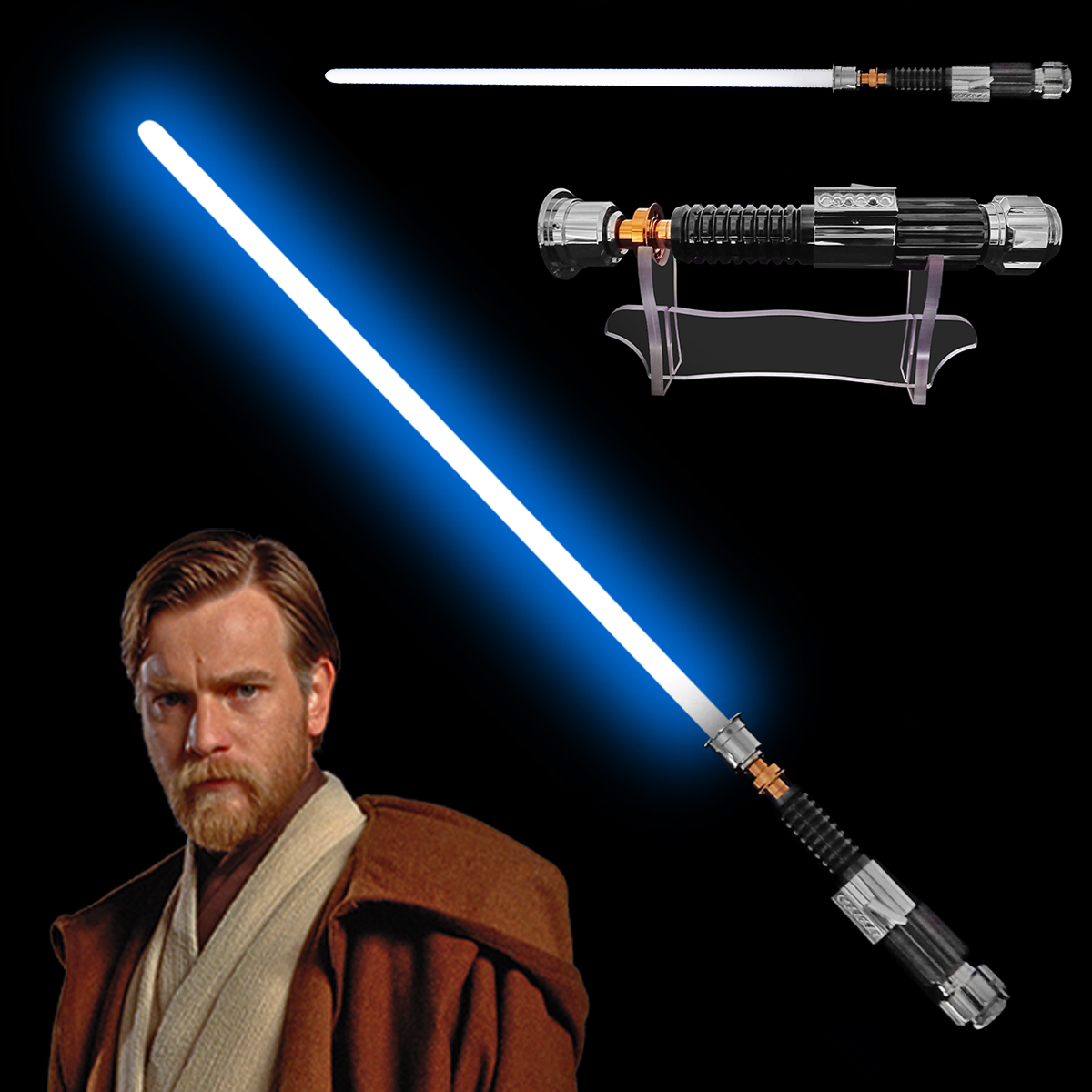 Svetelný meč "OBI-WAN KENOBI" Plne kontaktný! Multi-color!!!