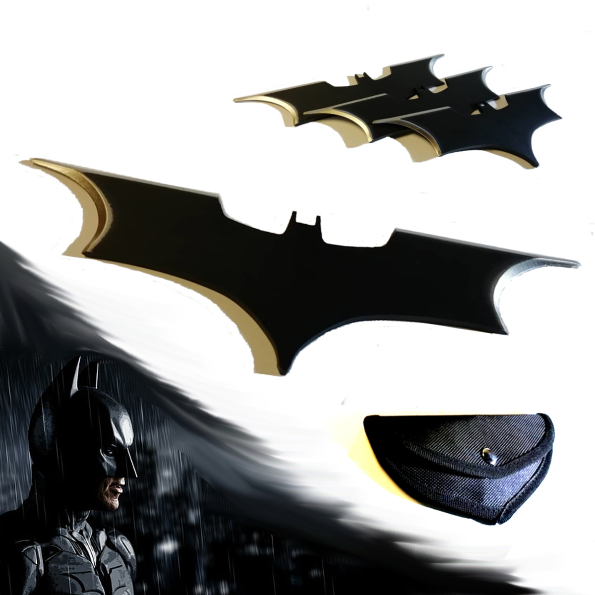 Oceľové vrhacie hviezdice "BATARANG" Batman 3 kusy !!