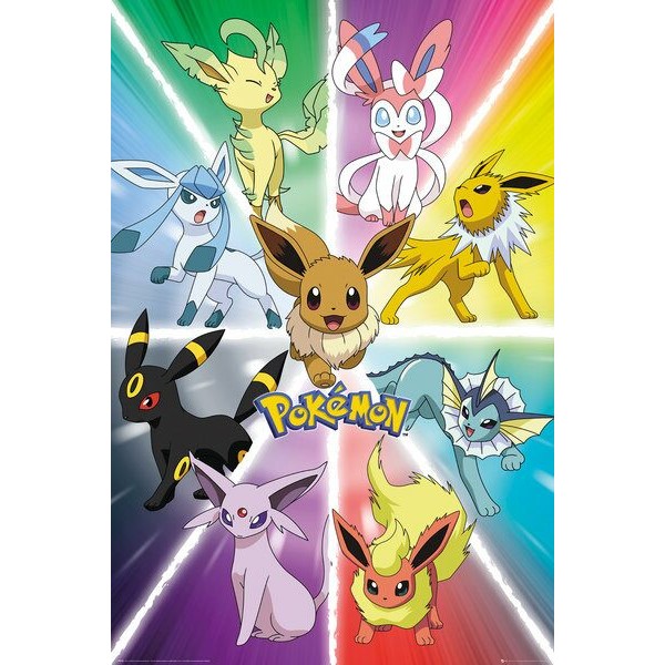 Plagát Pokémon - Eevee Evolution